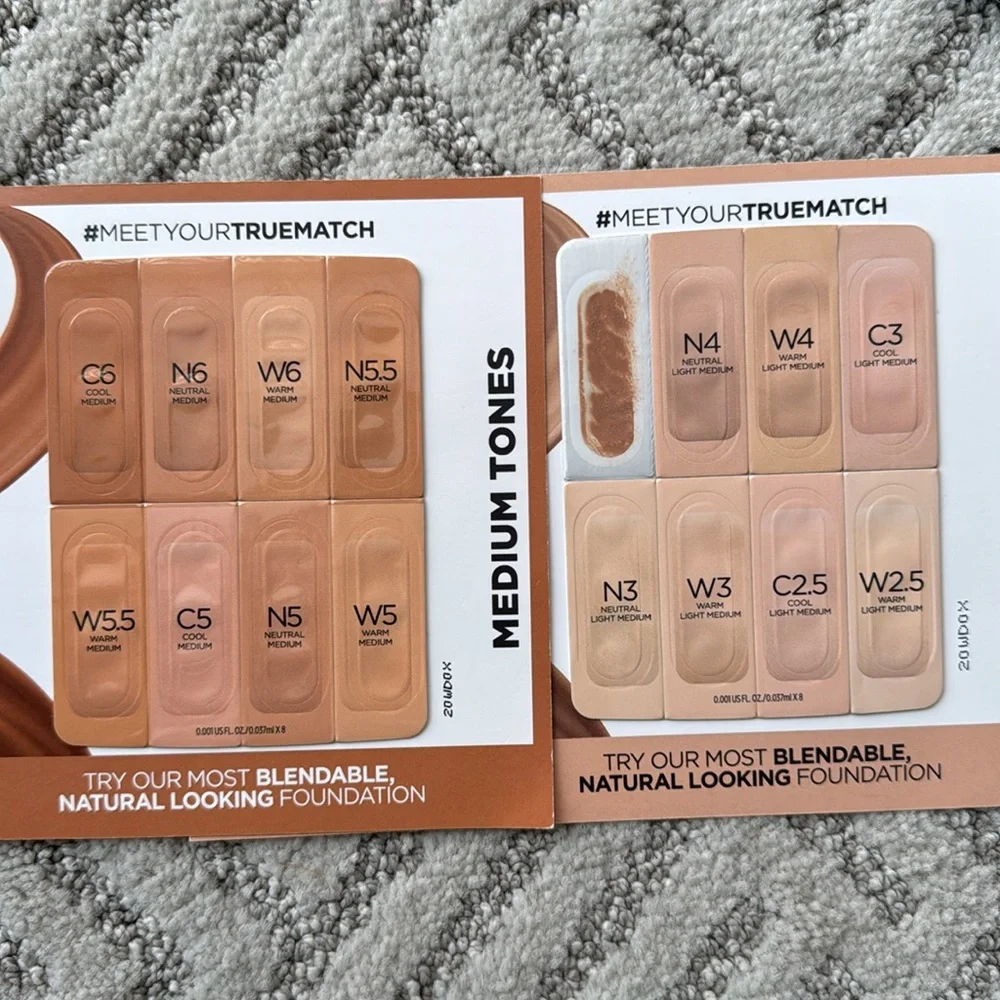 Various Foundation Sample Sales
